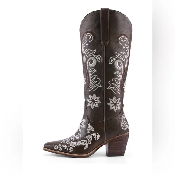 Embroidered Cowboy Boots - Picture 4 of 7